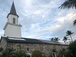 Foto: Die Ã¤lteste Kirche Hawaiis, auf der Insel Kailua-Kona, Hawaii, die Mokuaikaua Church, von 1837, die die erste Kirche der Missionare von 1820 ersetzte Â© BQ/Thomas Schirrmacher
