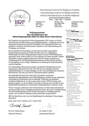 IIRF-Prüfungsbericht zum WVI 2022