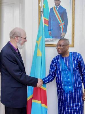 Photo: Thomas Schirrmacher and Jeannot Letamba © Embassy of DR Congo Berlin