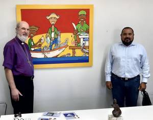 Foto: WEA-Generalsekretär Bischof Dr. Thomas Schirrmacher und der Gouver-neur von Bonaire, Edison Enrique Rijn © Jason Helmholdt